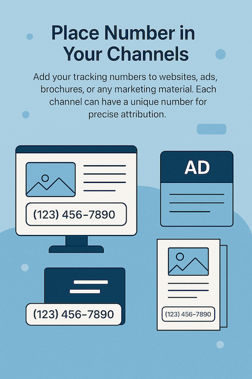Place number in channels